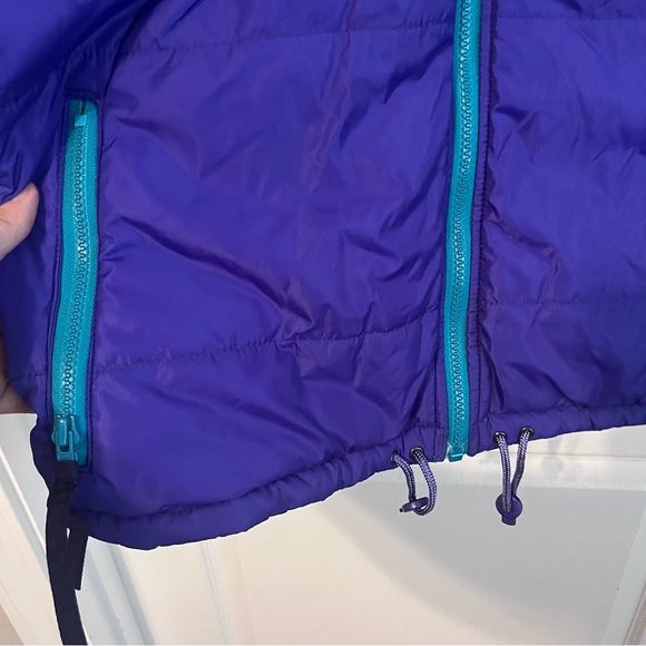Vintage 90s Columbia Reversible Purple Teal Ski Snow Winter Jacket Coat XL - Picture 5 of 11